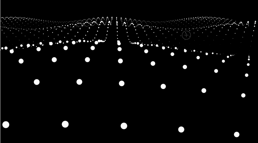 html5 3D波浪粒子动画跟随鼠标波浪粒子动画特效