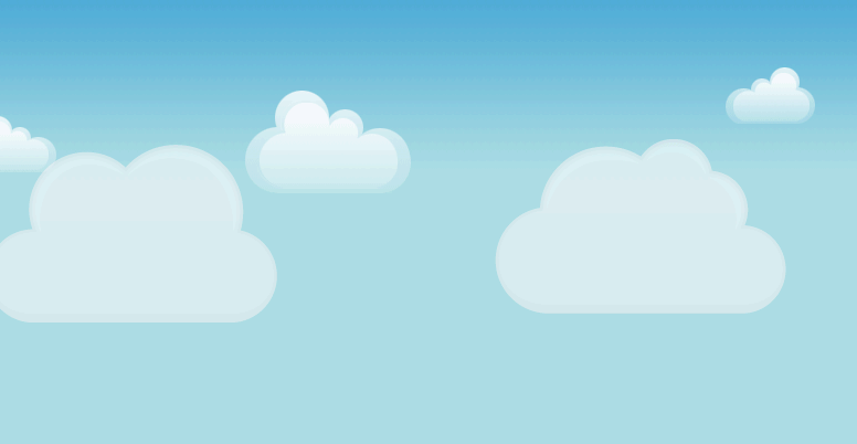 html5天空飘动的白云动画特效