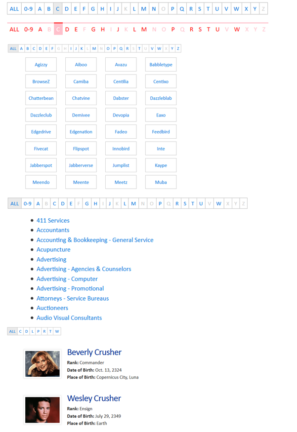 jquery listnav分类插件按英文字母顺序图片分类和文字列表分类