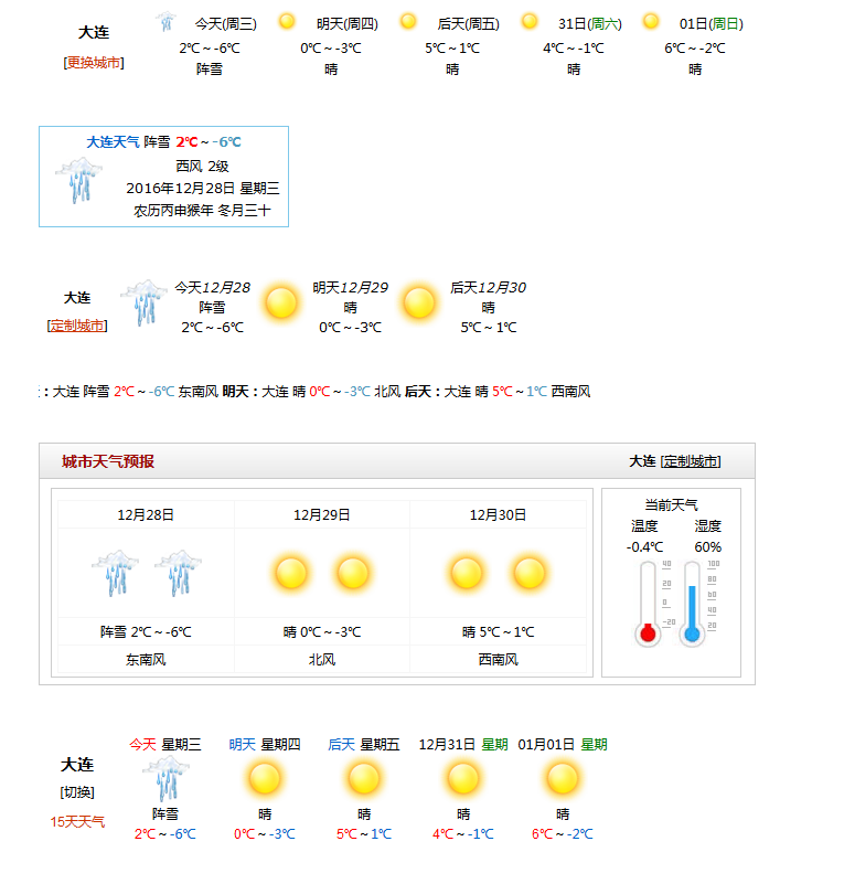 用iframe调用第三方网站上的天气预报_一周天气预报代码（未改演示失效）
