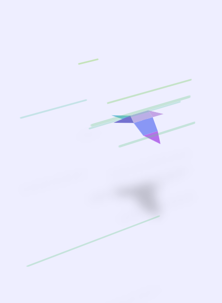 纯css3 3D折纸鸟飞行动画场景代码