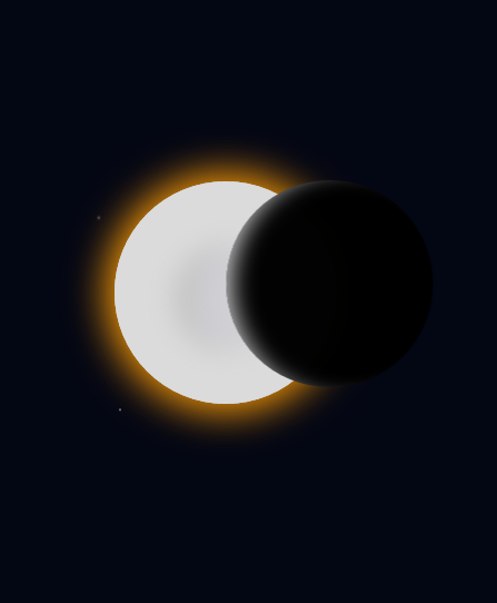 css3绘制日食动画场景特效