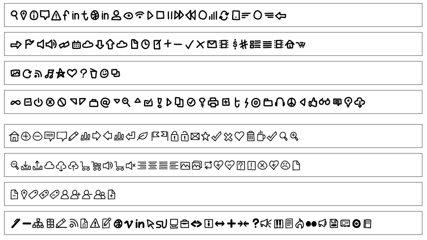 css font-family属性设置服务器字体类型英文字符图标显示