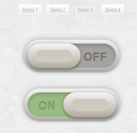 纯CSS3 3D立体质感按钮开关复选框按钮