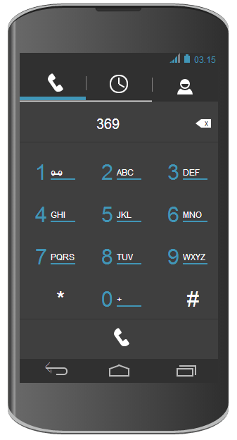 jquery css3仿安卓手机拨号界面按键效果代码