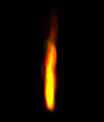 HTML5 canvas画布2D逼真的火焰燃烧动画效果代码