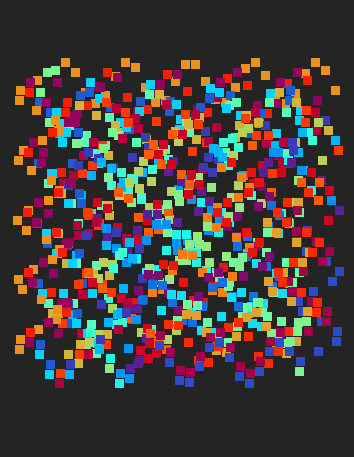 html5彩色方块粒子动画效果代码