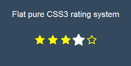 纯css3鼠标滑过星星打分五星评分打分代码