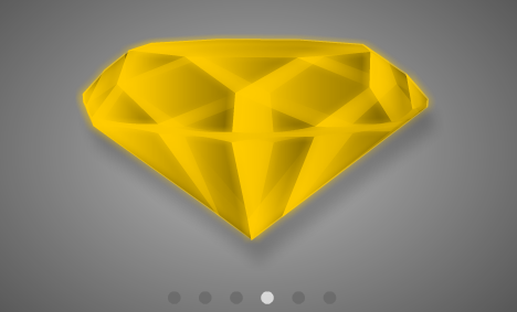 可切换颜色旋转的水晶钻石flash动画