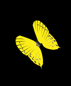 飞舞的黄色蝴蝶flash动画