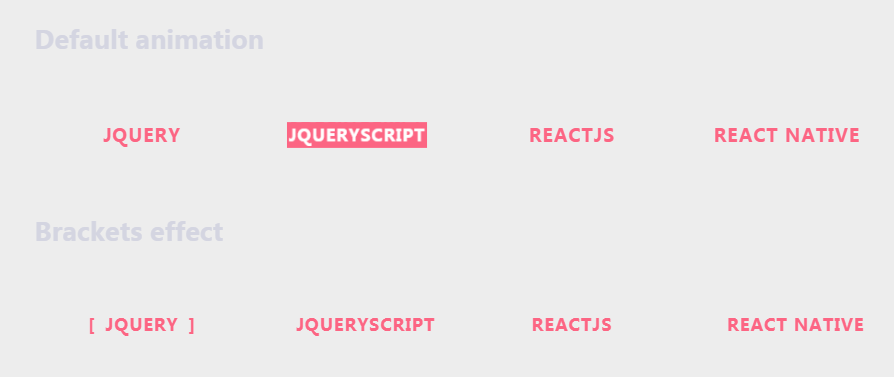 jQuery超链接特效鼠标滑过动画