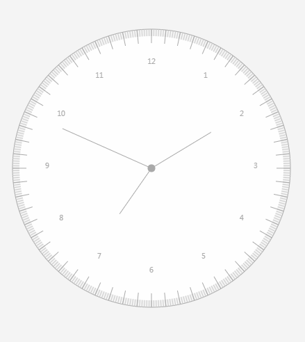 html5简洁的时钟代码