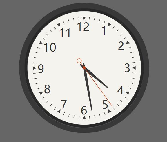 利用HTML5实现SVG圆盘时钟动画特效