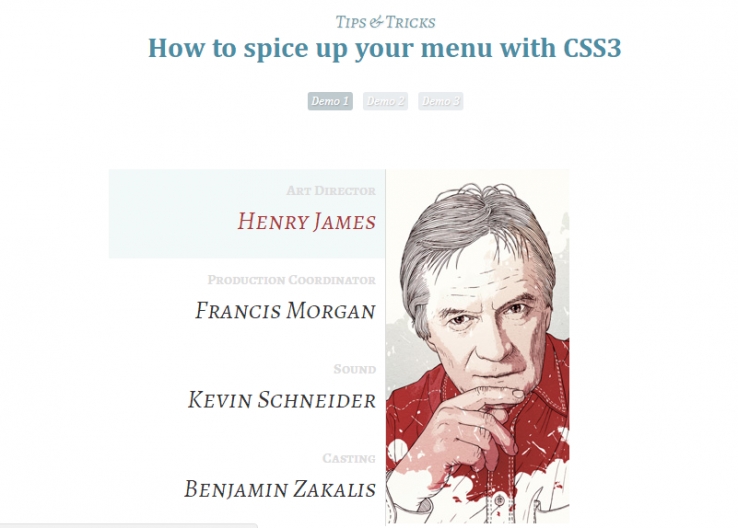 基于CSS3实现鼠标悬停菜单切换效果