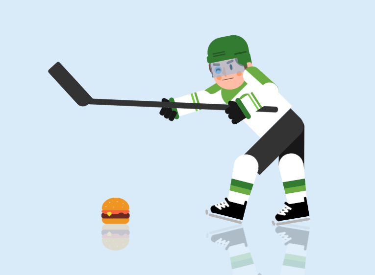 利用CSS3实现冰球运动员打球动画特效