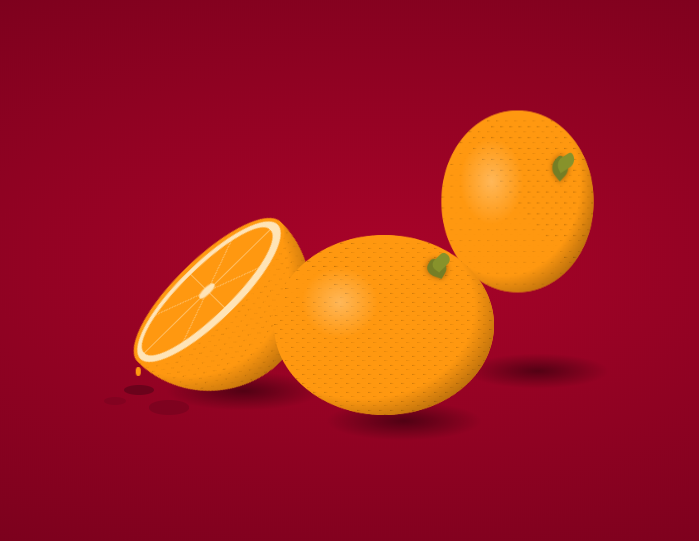 利用CSS3实现绘制橙子动画特效