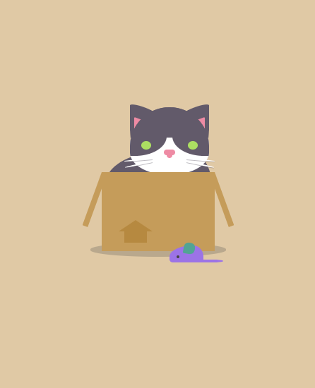 利用CSS3实现绘制盒子猫和老鼠特效