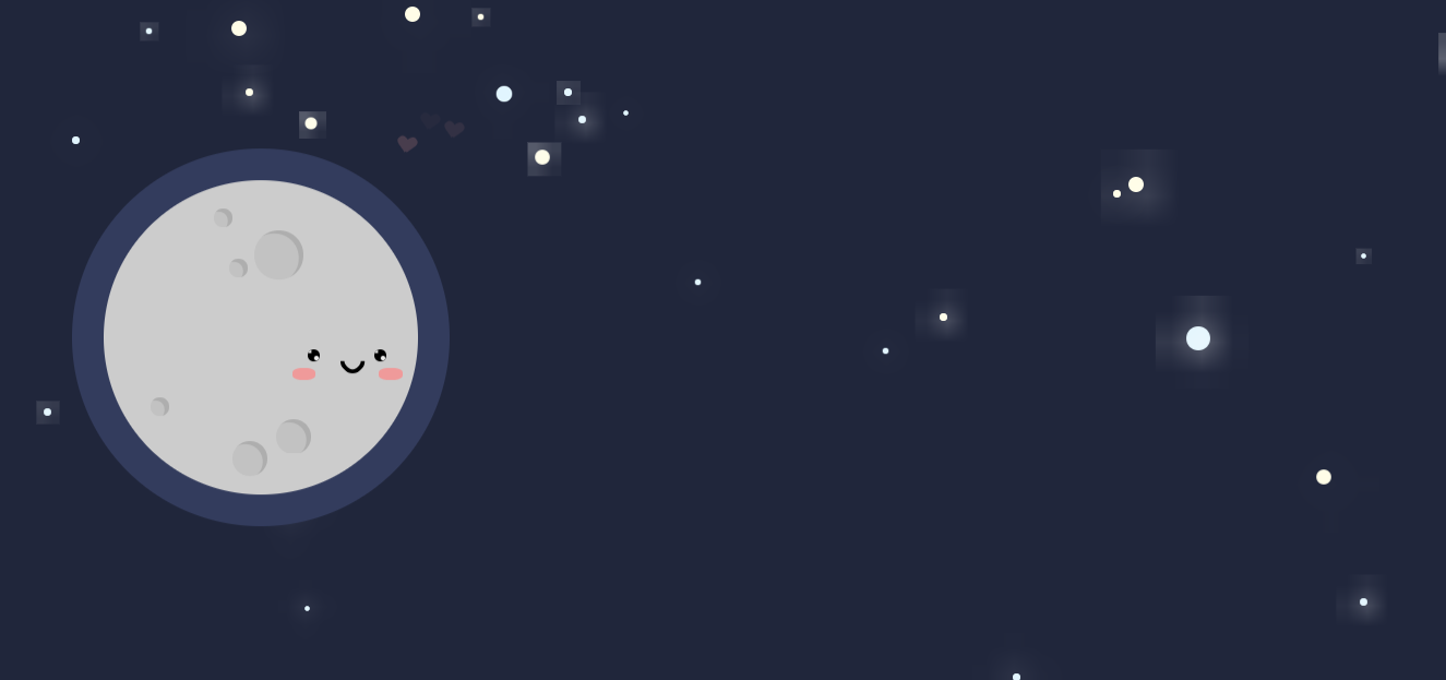 利用CSS3实现卡通月亮星空动画特效