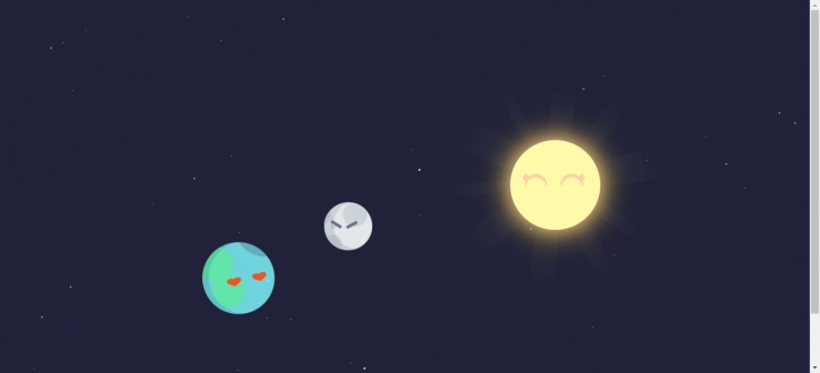 利用CSS3实现行星围绕太阳运动动画特效