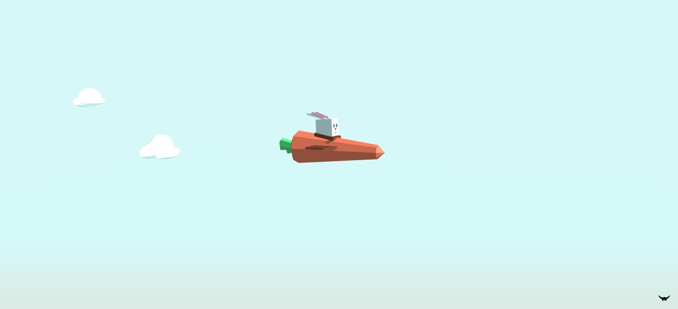 利用HTML5实现萝卜载着兔子飞行小游戏