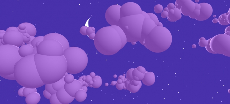 利用js实现Three月亮和云层动画特效