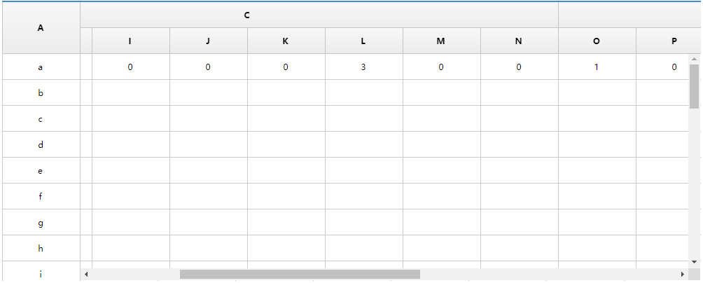 jQuery仿Excel表格头部固定特效代码下载
