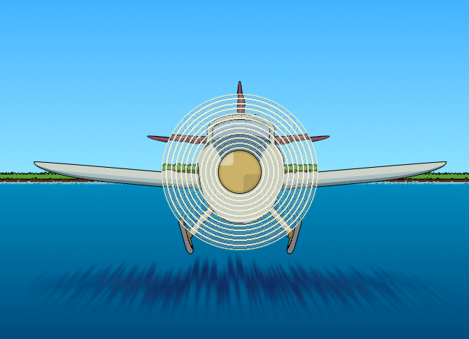 css3卡通海面上飞机动画特效代码下载