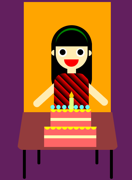 CSS3小女孩生日快乐特效代码下载