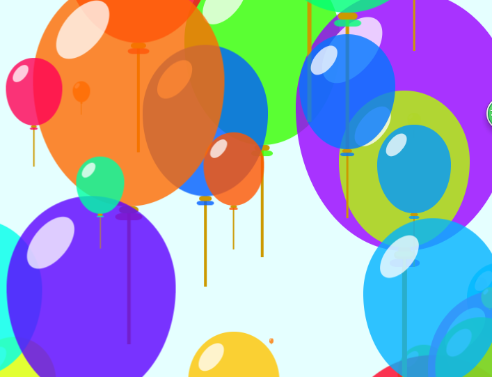 css3全屏彩色气球ui动画特效代码下载