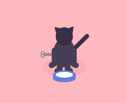 css3玩具猫喝水动画特效代码下载
