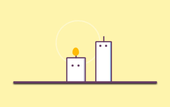 CSS3卡通蜡烛动画特效代码下载