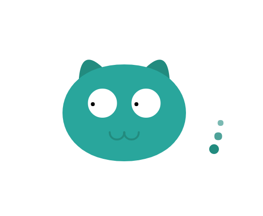 html5 canvas可爱猫头像加载动画特效代码下载