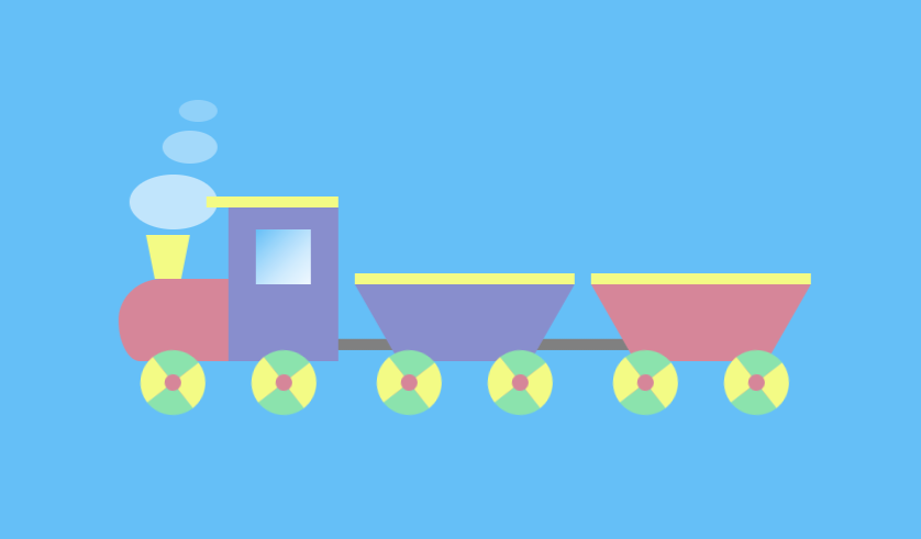 CSS3卡通玩具火车动画特效代码下载