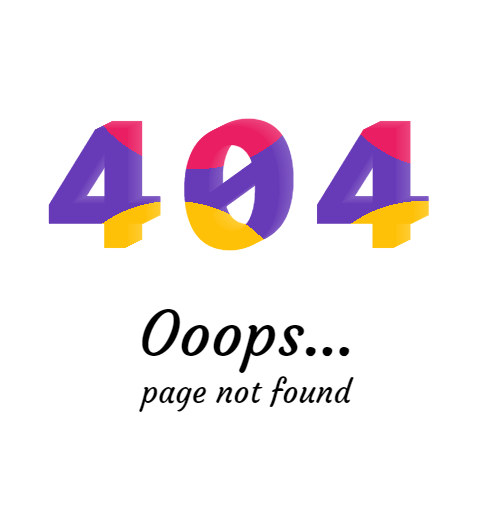 css3彩色404文字动画页面特效代码下载