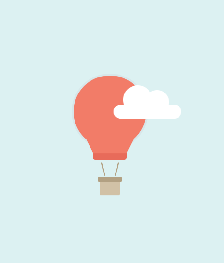 CSS3热气球云朵动画特效代码下载