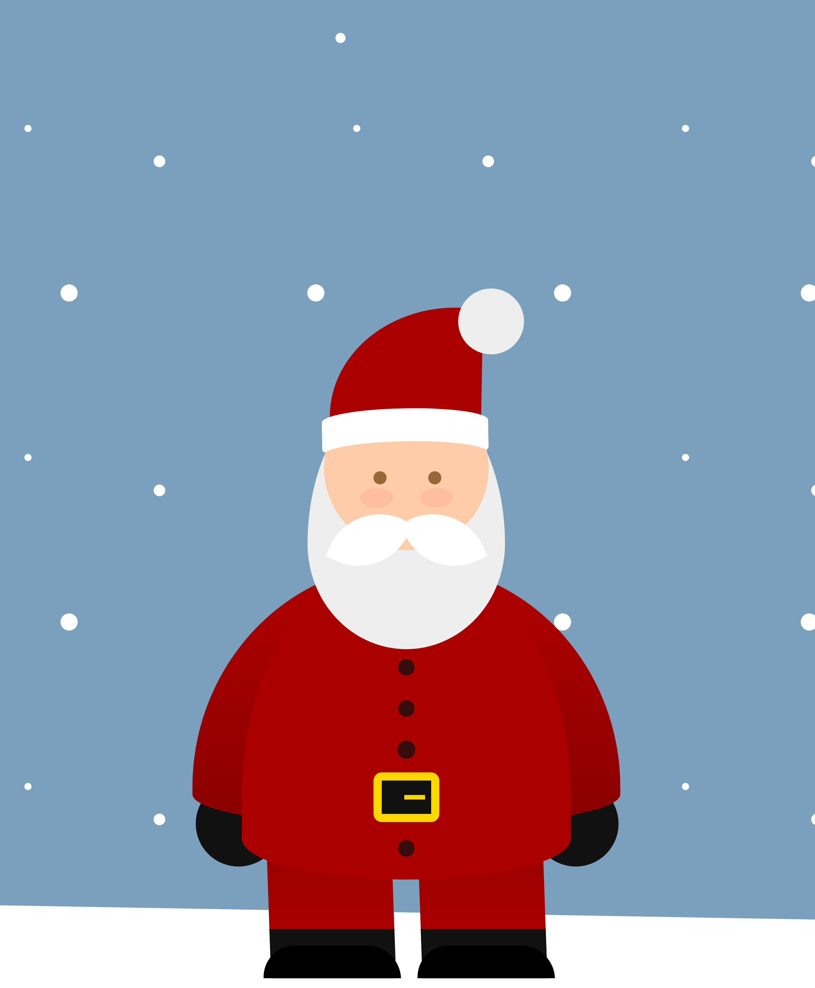纯css3 雪地上圣诞老人图形特效代码下载