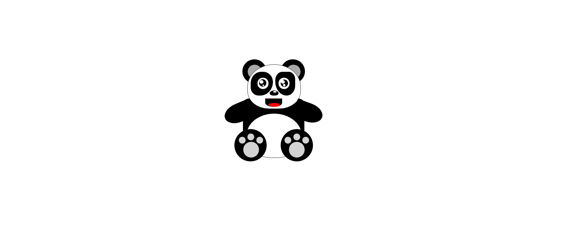 CSS 可爱熊猫图形特效代码下载