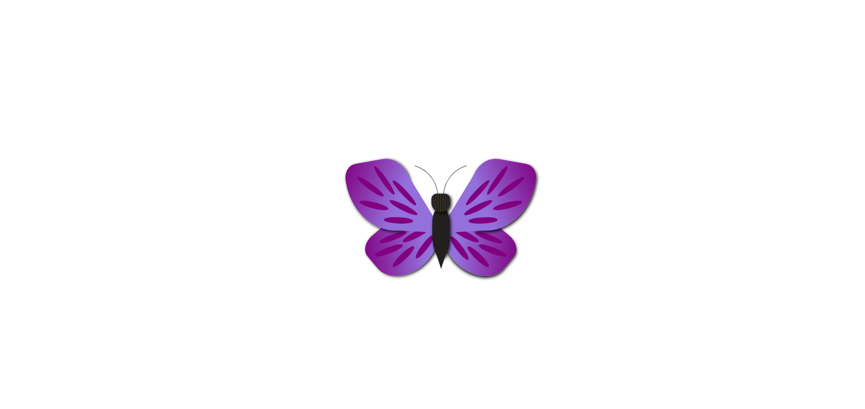 css3 紫色蝴蝶动画特效代码下载