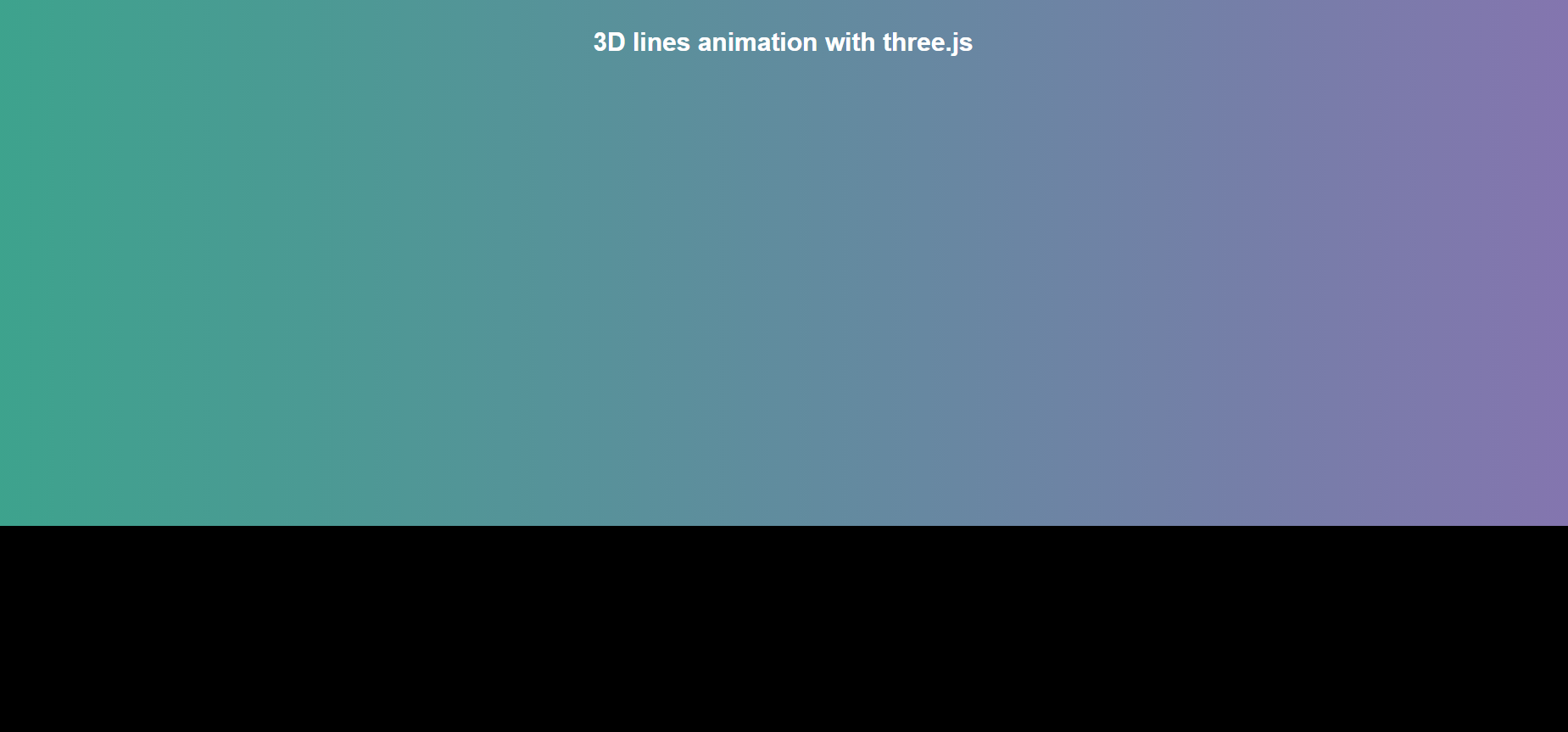 3D 线条动画特效代码下载