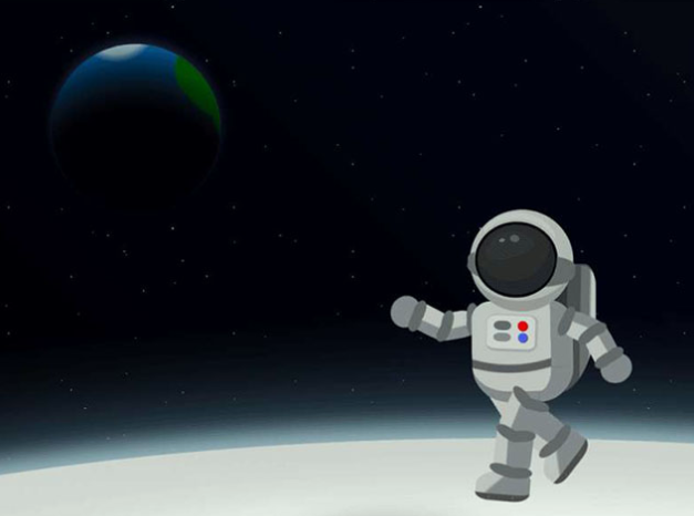 CSS3月球行走宇航员场景特效代码下载