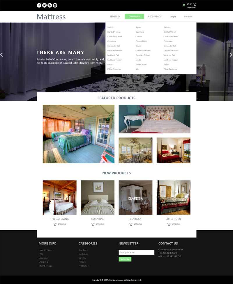网上预订酒店房间简单网页模板
