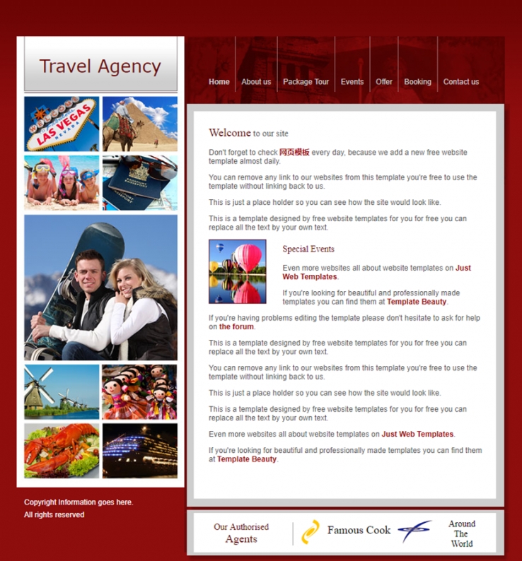 简单极致的旅行运动滑雪企业网站模板下载