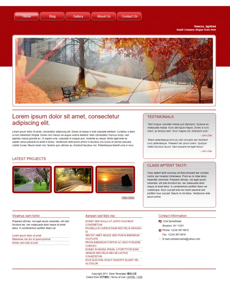 红色幻灯的摄影企业网站模板下载