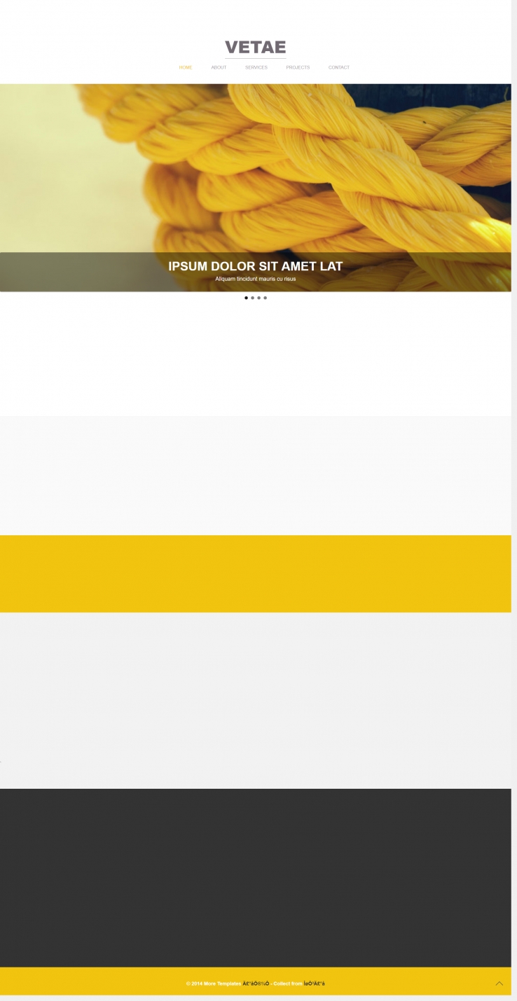 浅黄色宽屏的单页跳转动画网站模板下载