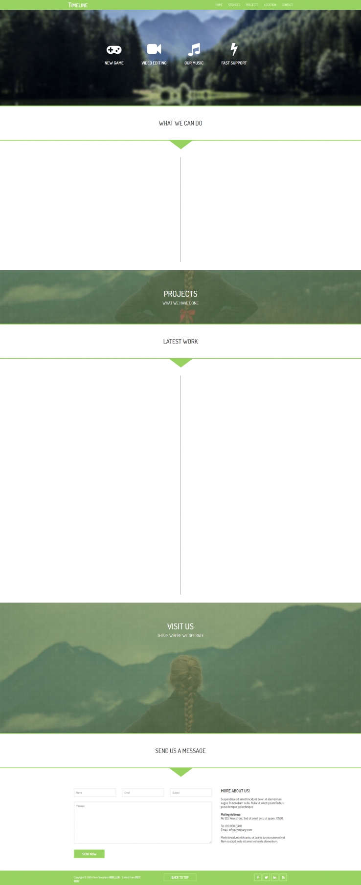 绿色响应式的科技app展示网站模板下载