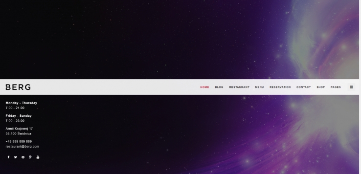 紫色背景响应式大气的动画商业网站模板下载