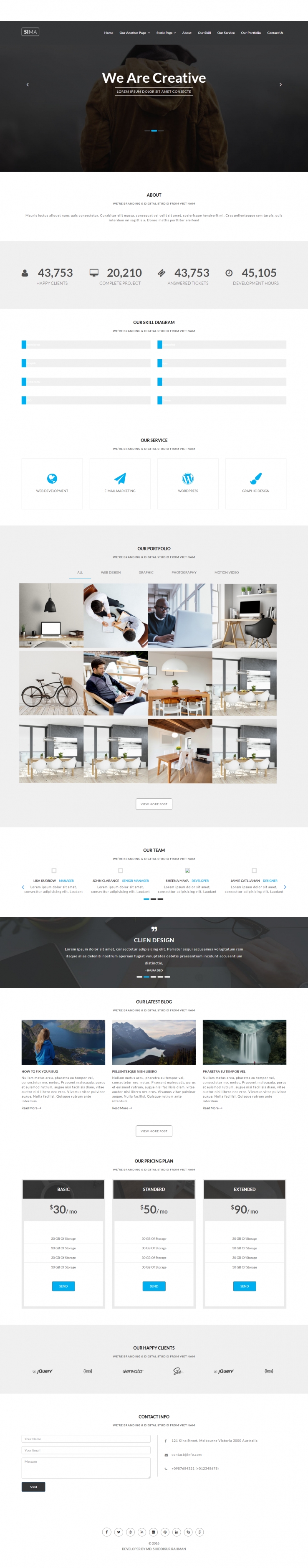 简约灰色的网站设计公司企业网站模板下载