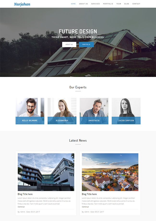 灰色简洁风格的农村别墅设计企业网站模板