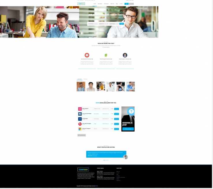 白色宽屏风格的教育传媒企业网站模板