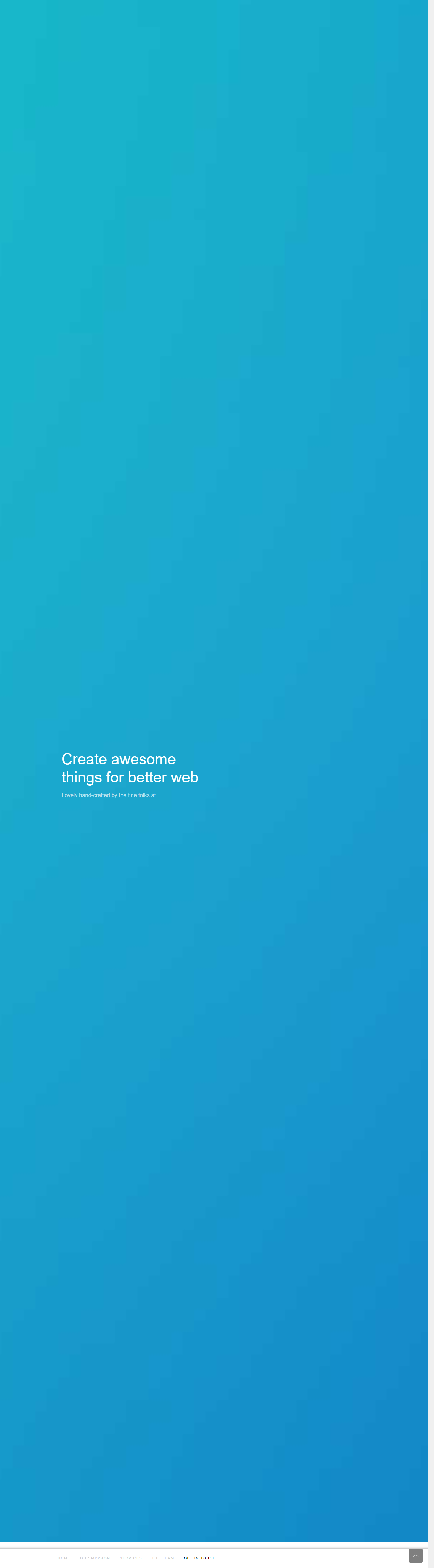 蓝色大气风格的响应式企业网站模板